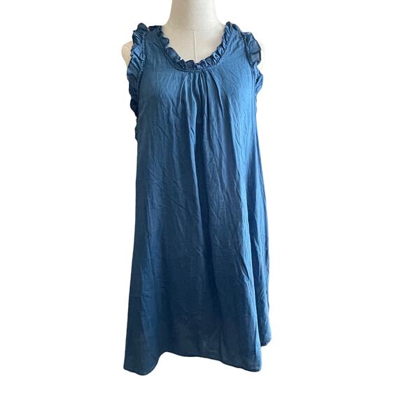 Ag Adriano Goldschmied Dresses & Skirts - Adriano Goldschmied Hi Lo Blue Dixie Dress Size Small